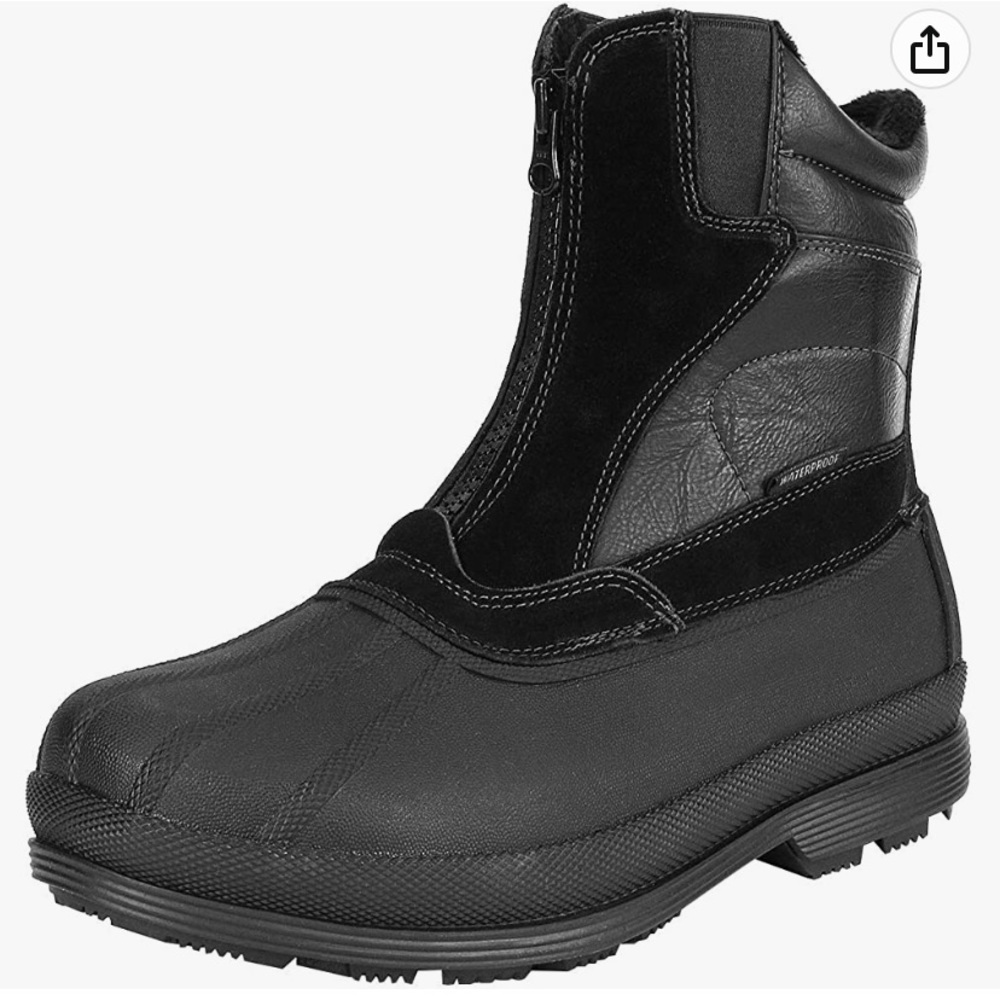NORTIV 8 Insulated Waterproof Snow Boots Warm Outdoor for Cold Weather Size 12